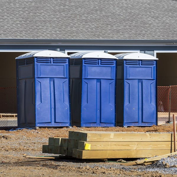 is there a specific order in which to place multiple porta potties in Day Michigan